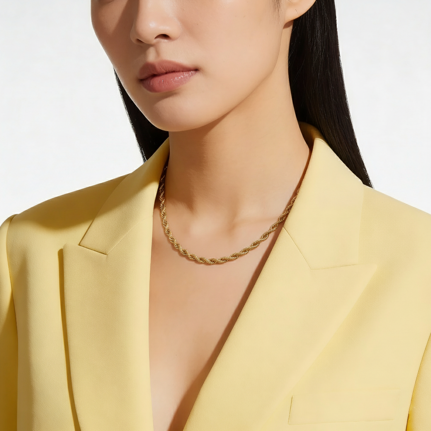 916 Gold Hollow Rope Chain (4mm/ 4.5mm series)