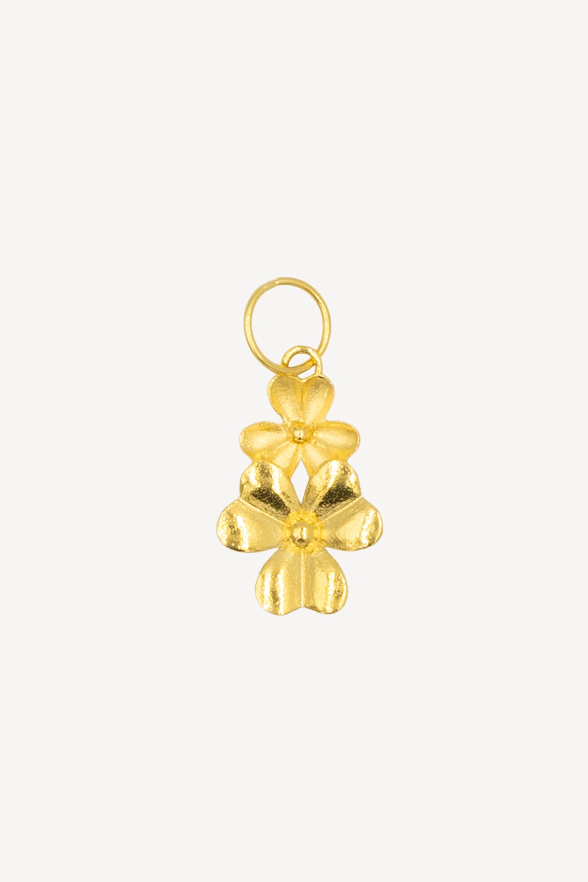 916 Gold flower charm for woman