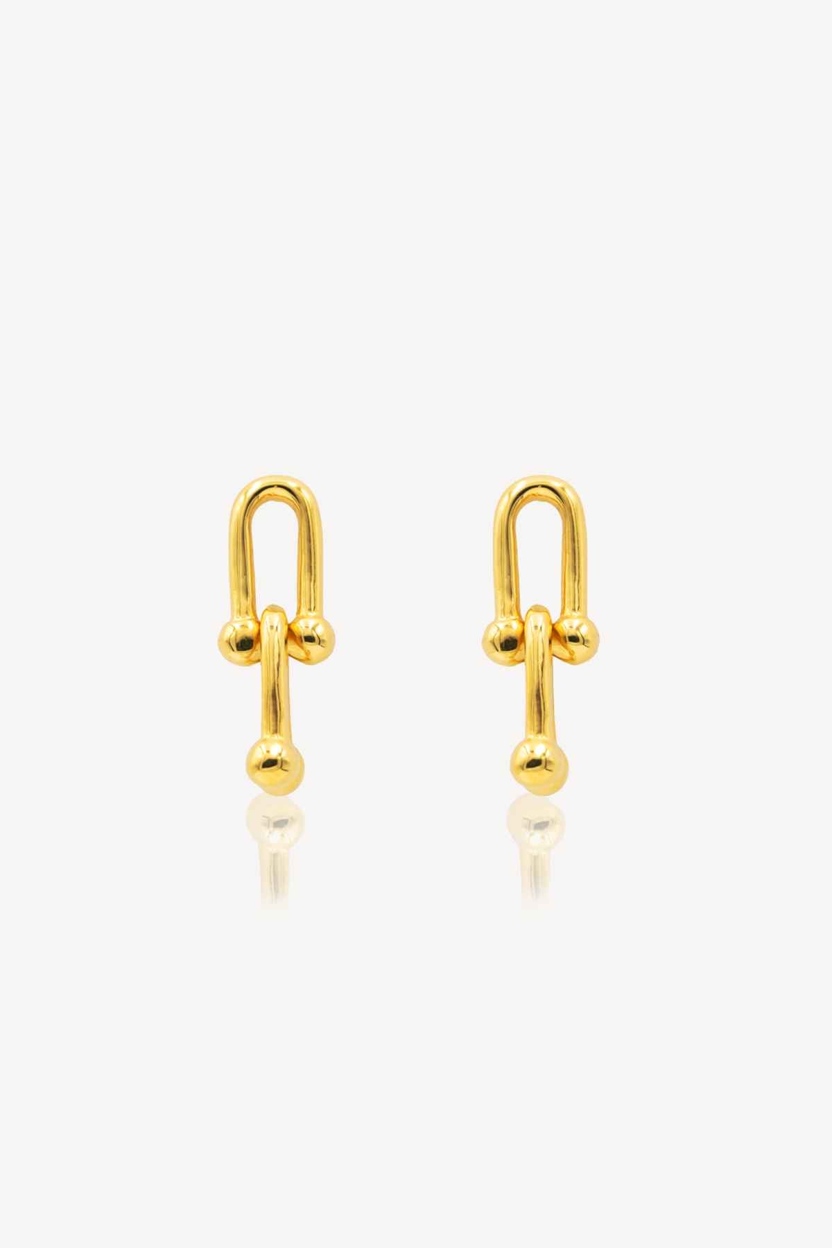 916 Gold Ear studs for woman