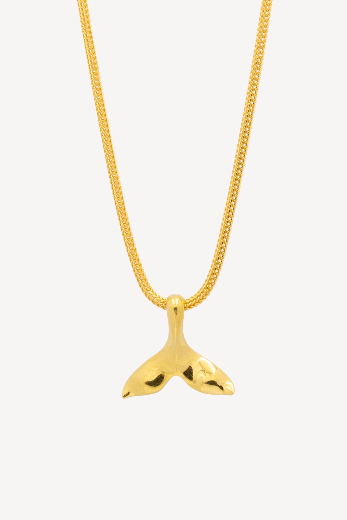 999 Gold Mermaid Tail Pendant