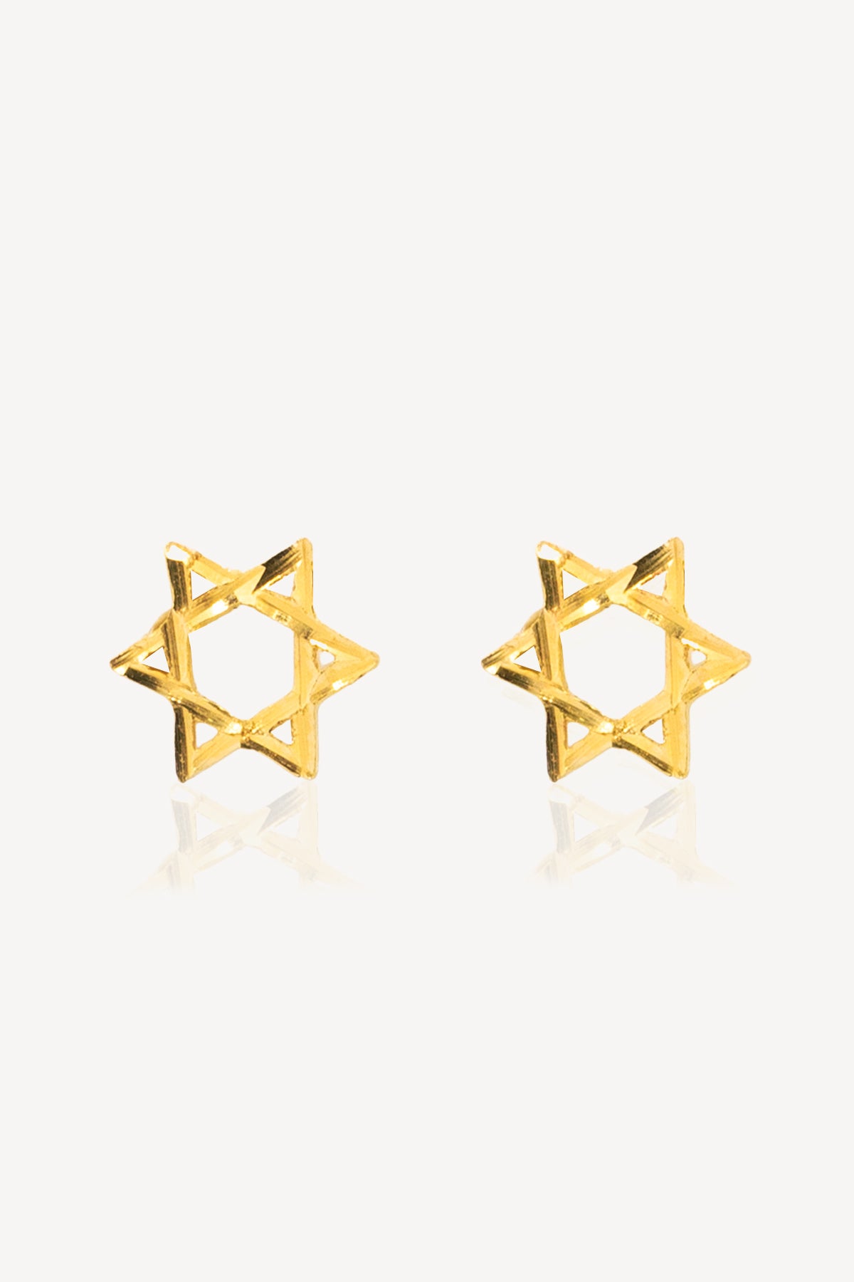 916 Gold Star Ear Studs