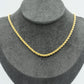 916 Gold Hollow Rope Chain (1.5mm & 2mm Series) 20/24 Inches