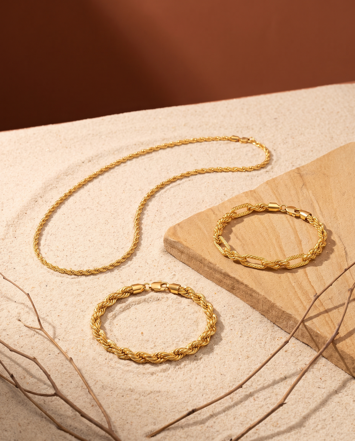 Gold Rope Jewellery Collection