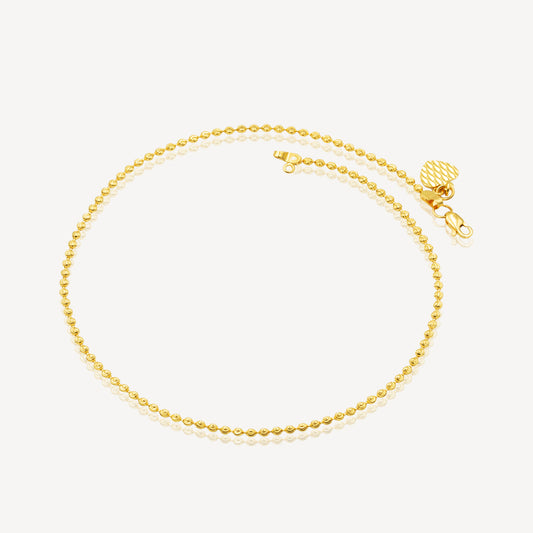 916 Gold Beads Anklet