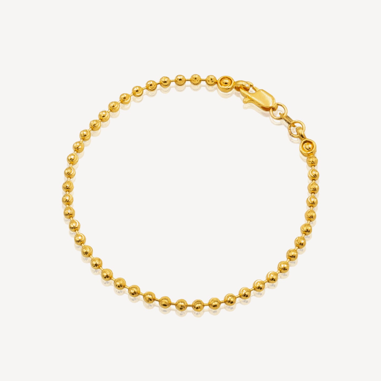 916 Gold Beads Bracelet