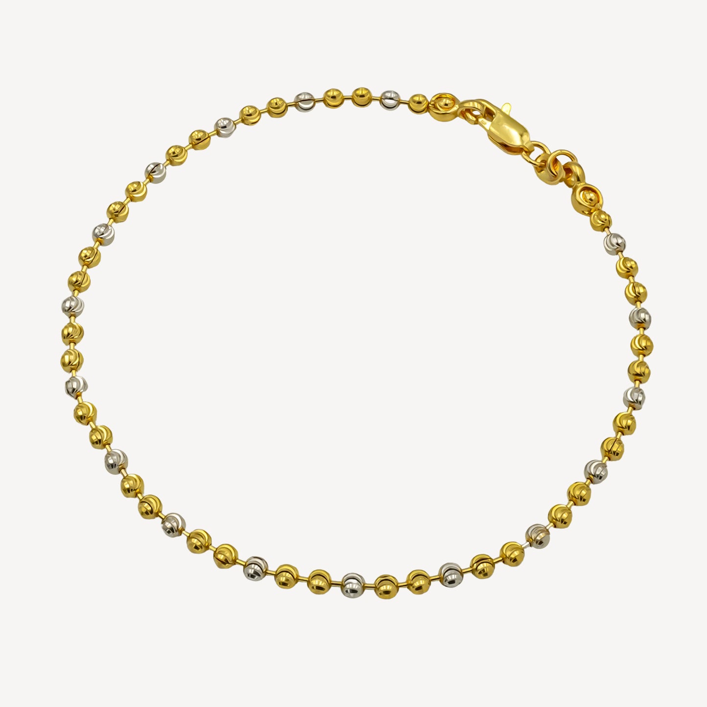 916 Gold Duo Beads Bracelet