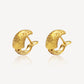 916 Gold Duo Loop Earring