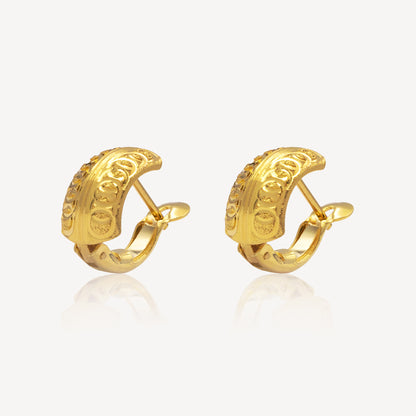 916 Gold Timeless Loop Earring