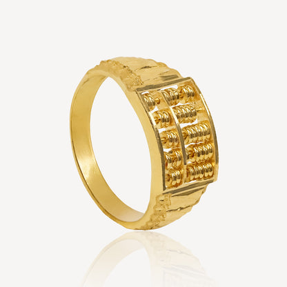 916 Gold Half-Abacus Ring II