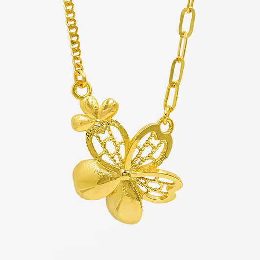 916 Gold Flower Necklace