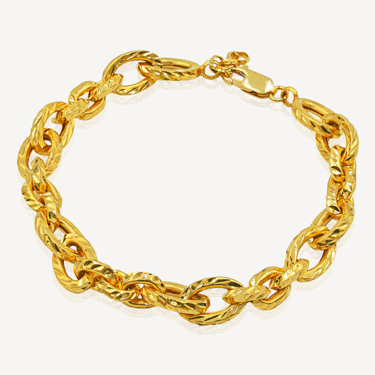 916 Gold Luster Chain Bracelet