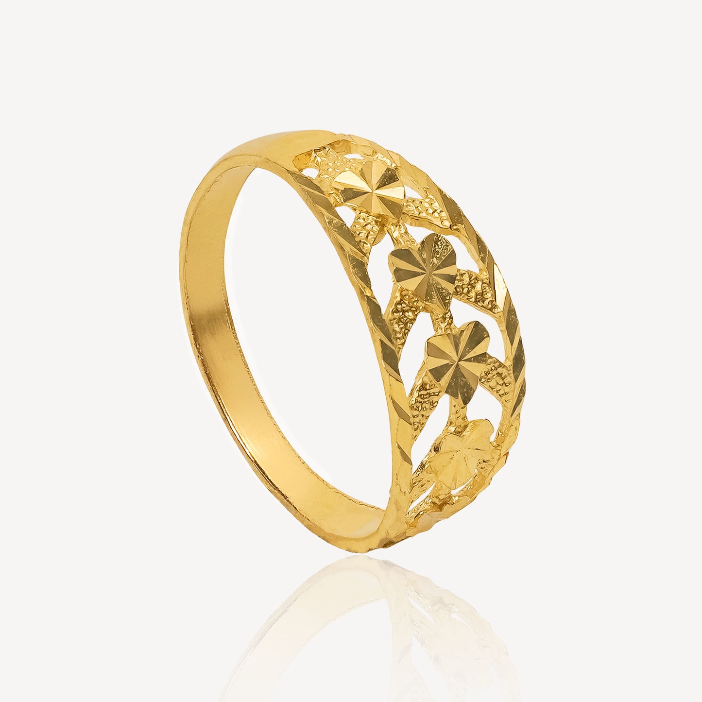 916 Gold Lyra Ring