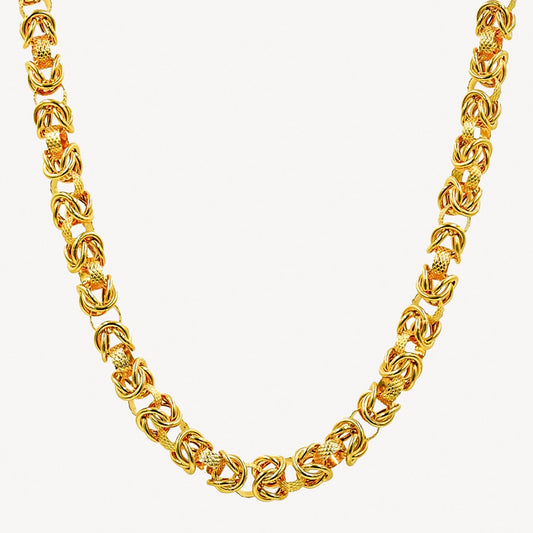 916 Gold Mega Hollow Dragonbone Chain