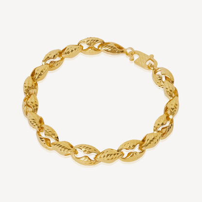 916 Gold Elegance Siput Bracelet