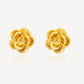 916 Gold Rose Ear Studs