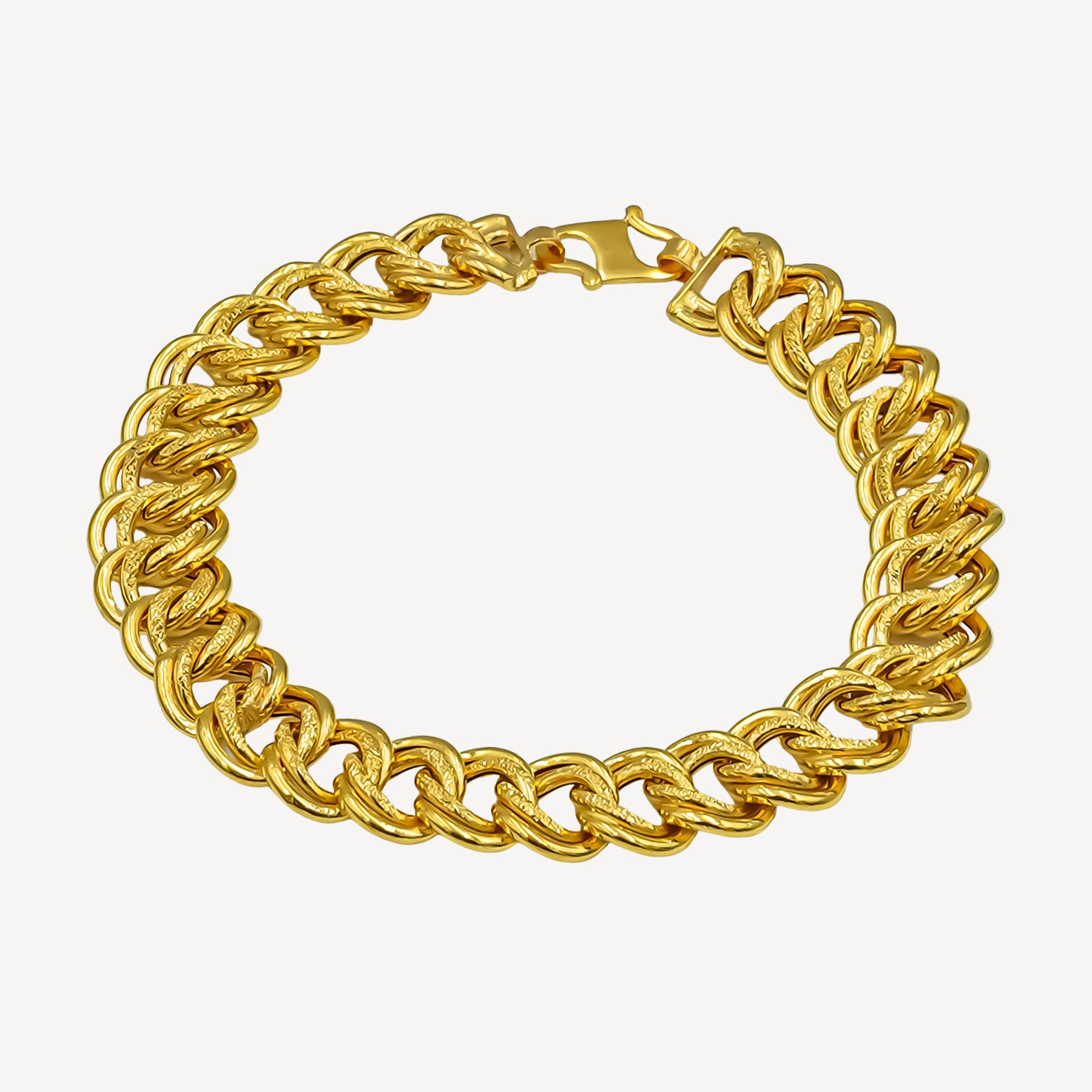 Qoo10 - 22k / 916 Gold Cutting Ball Bracelet : Watch & Jewelry