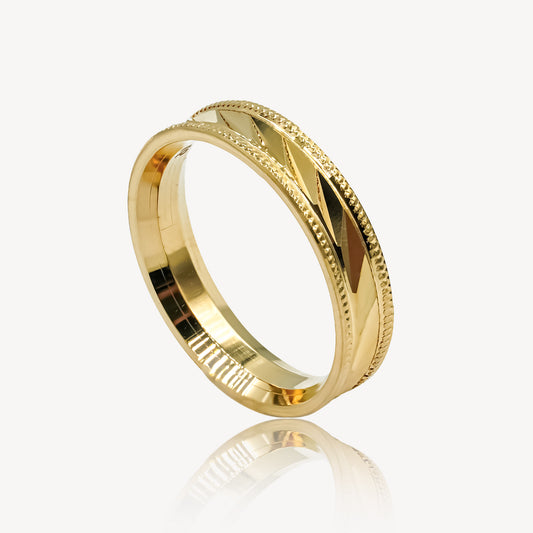 916 Gold Rivet Ring