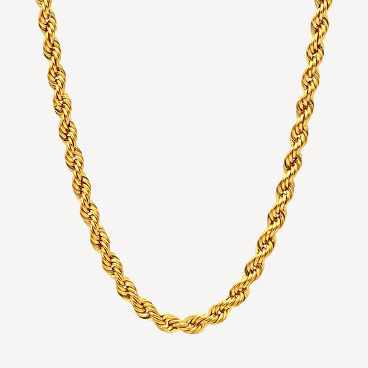 916 Gold Hollow Rope Chain (2.5mm Series) 18/20/22/24 Inches