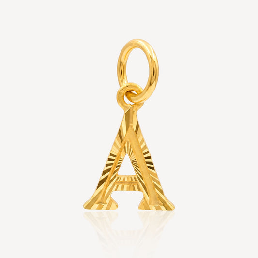 916 Gold Alphabet A Pendant