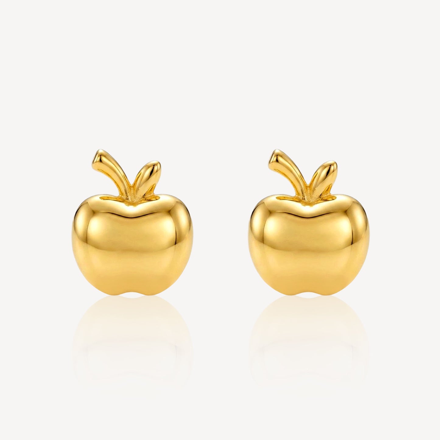 916 Gold Apple Gold Earring