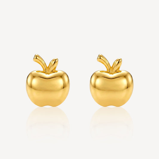 916 Gold Apple Gold Earring