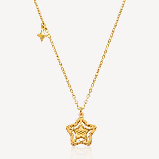 916 Gold Astral Star Necklace