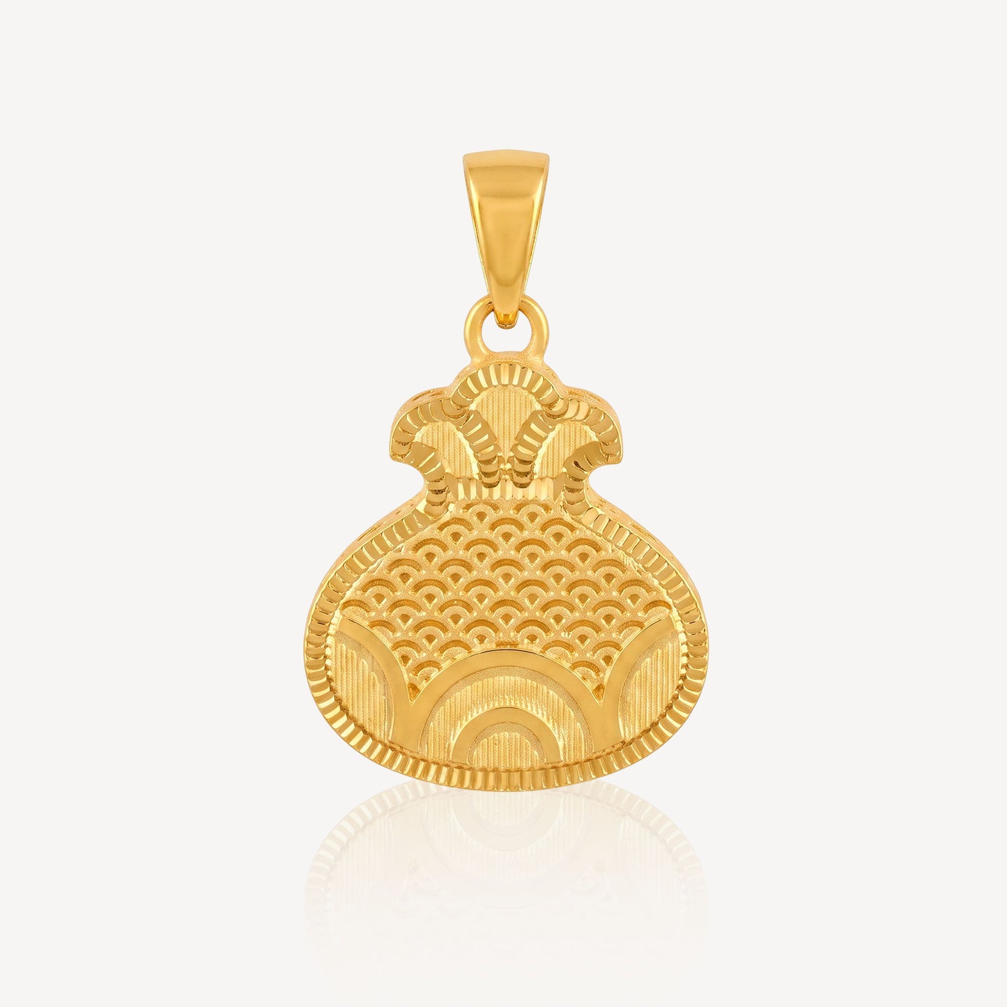 916 Gold Aureus Pouch Pendant