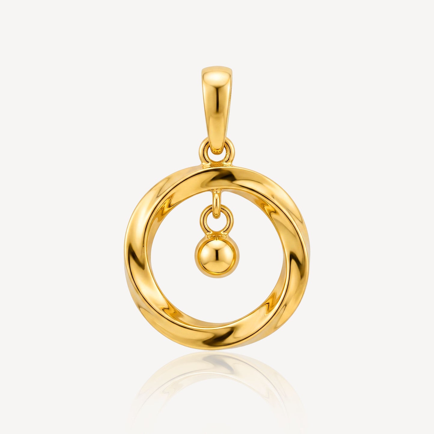 916 Gold Auric Bell Pendant