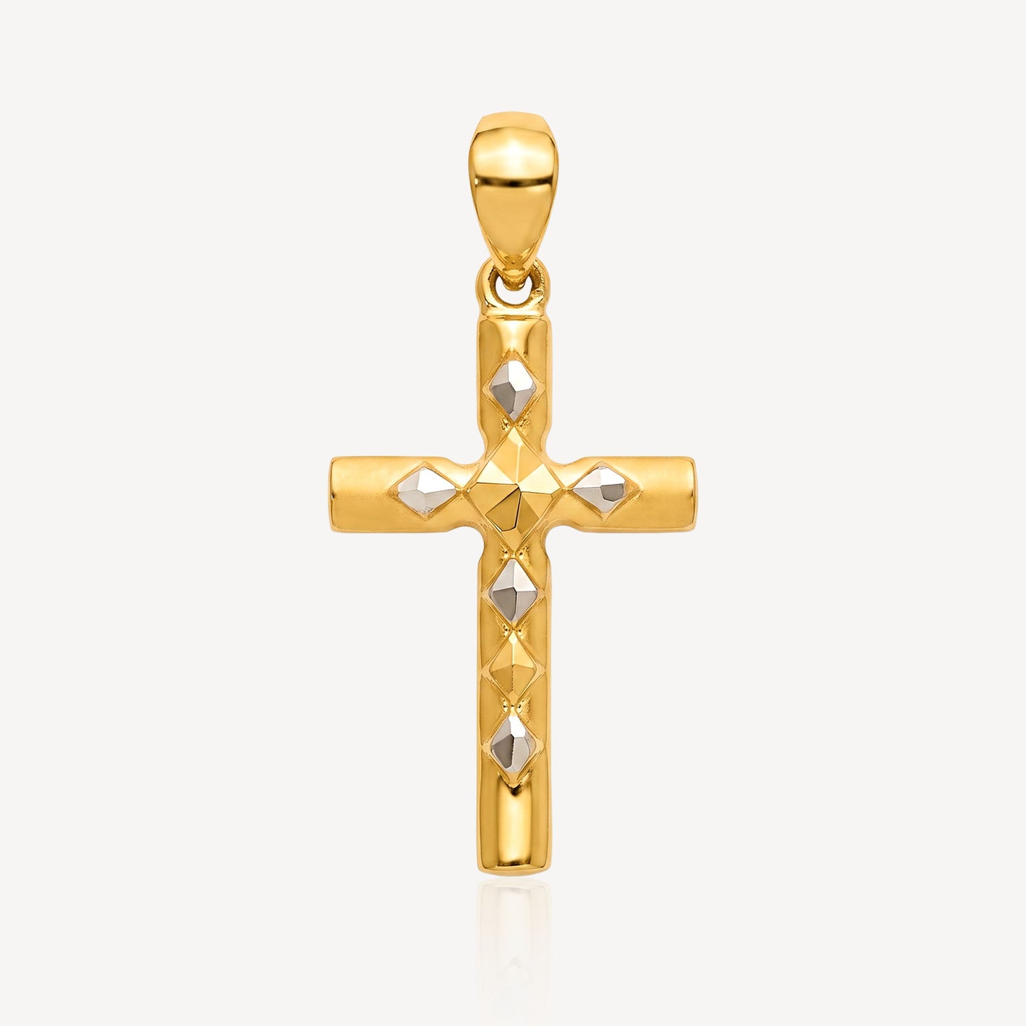 916 Gold Blessing Cross Pendant