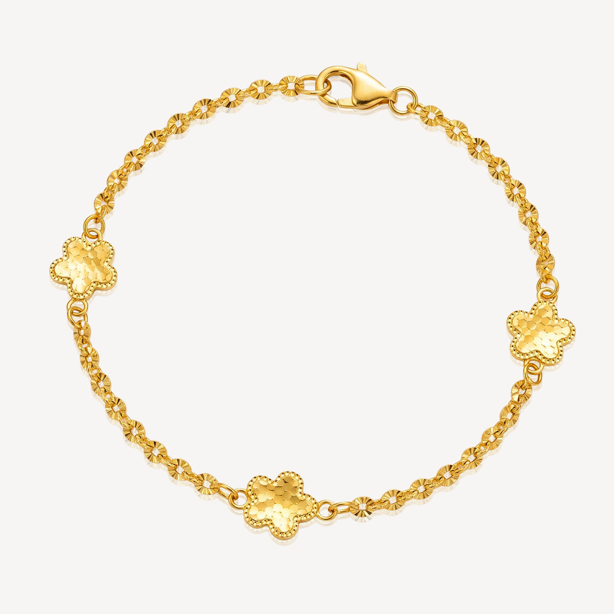 916 Gold Blossom Spark Bracelet