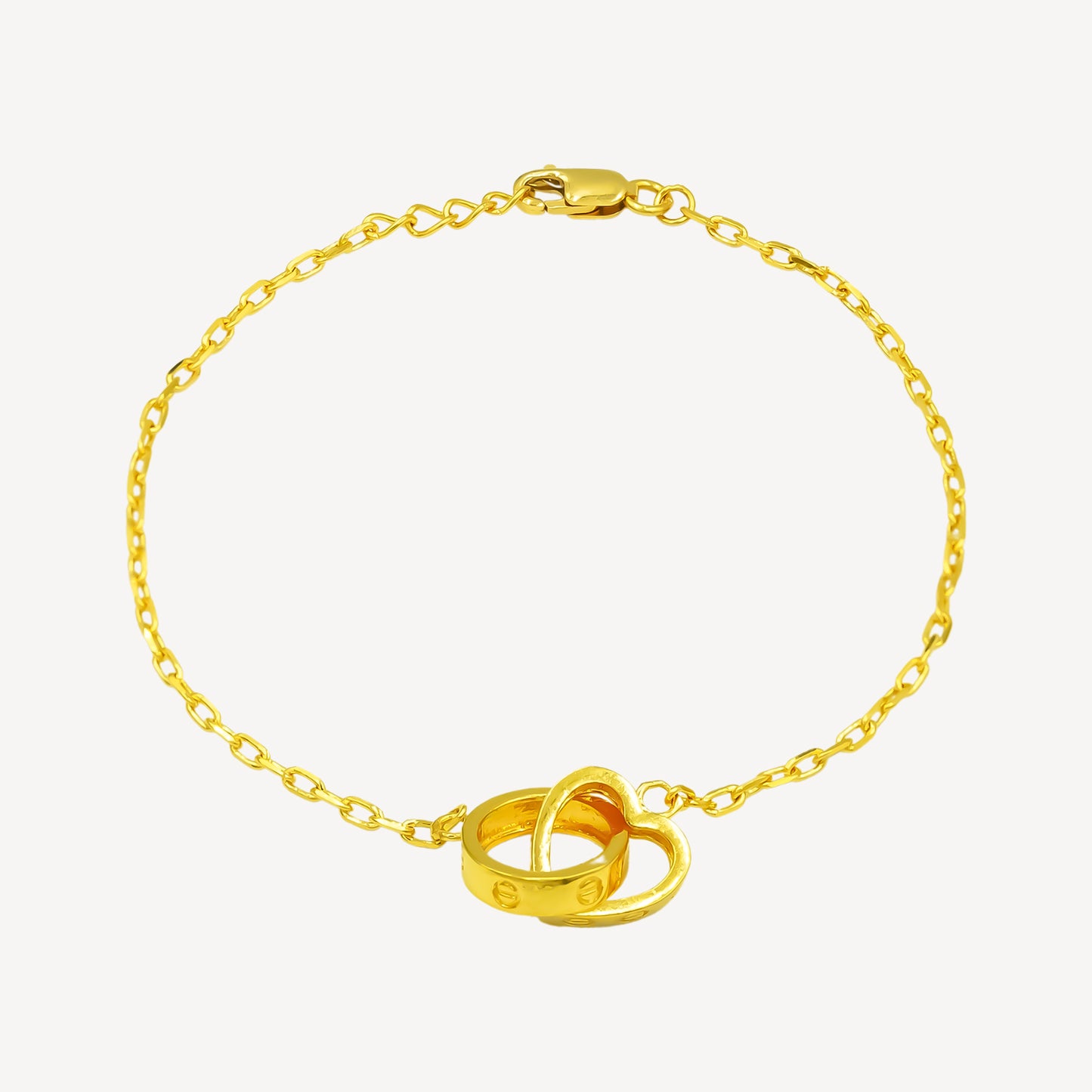 916 Gold Bracelet Infinity Love