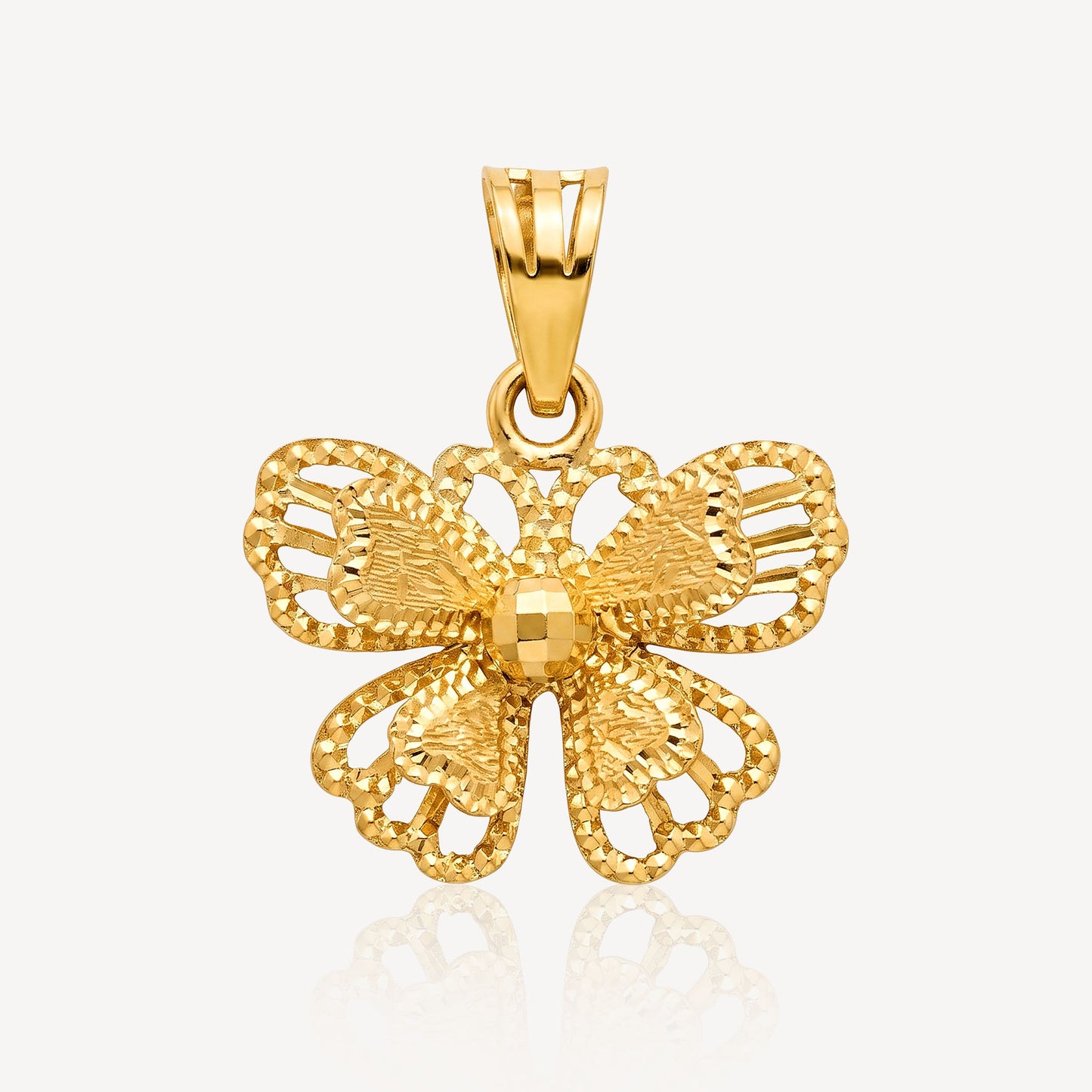 916 Gold Butterfly Pendant