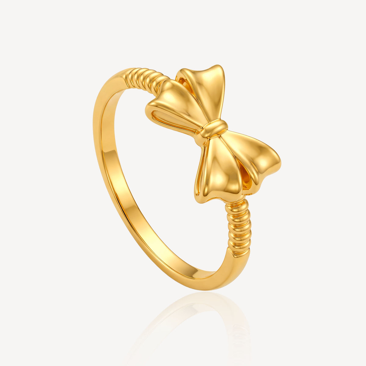 916 Gold Celeste Bow Ring