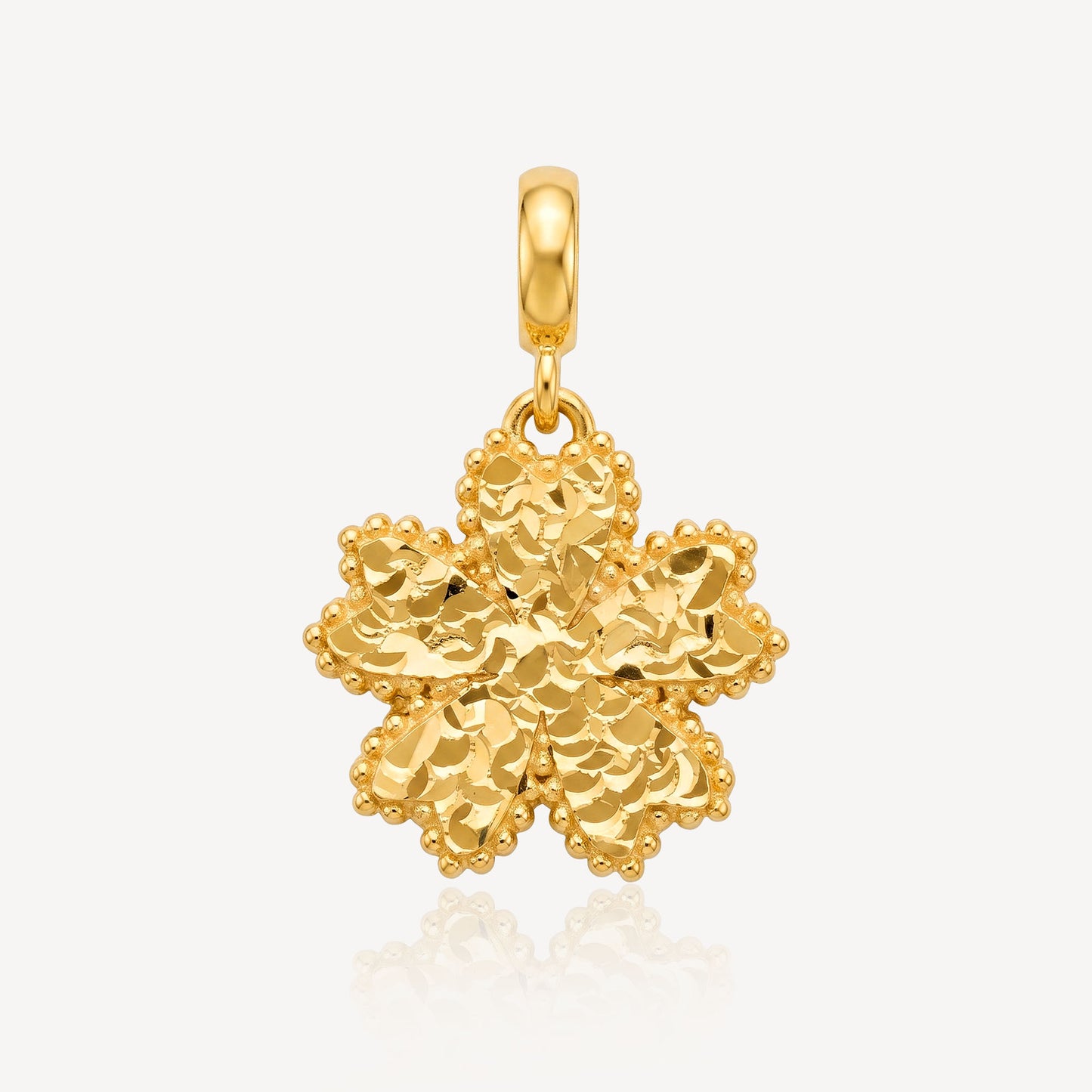 916 Gold Celestia Bloom Pendant