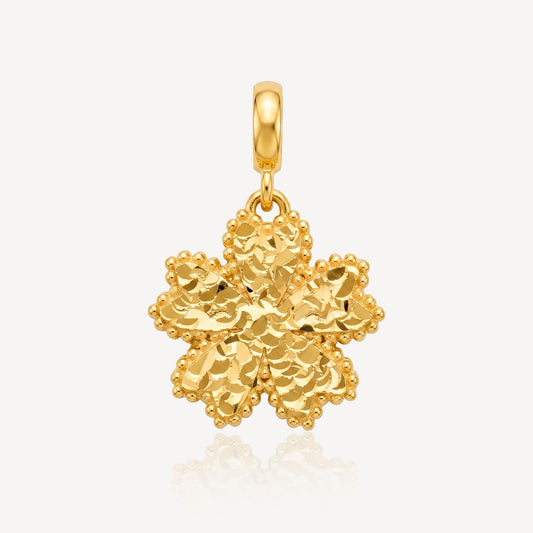 916 Gold Celestia Bloom Pendant