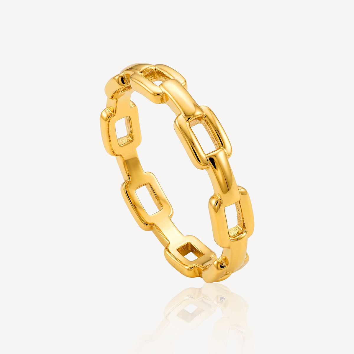 916 Gold Chain Link Ring