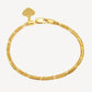916 Gold Chain of Love Bracelet