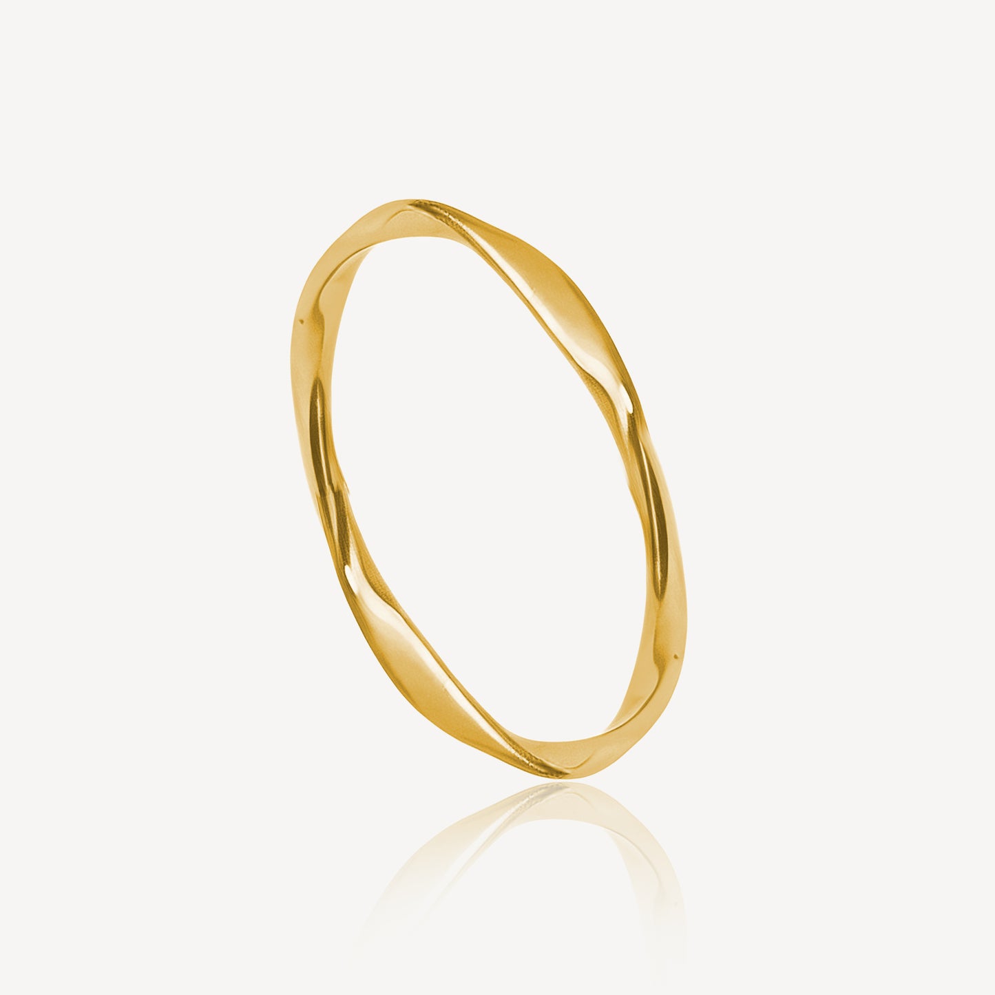 916 Gold Classic Wave Ring