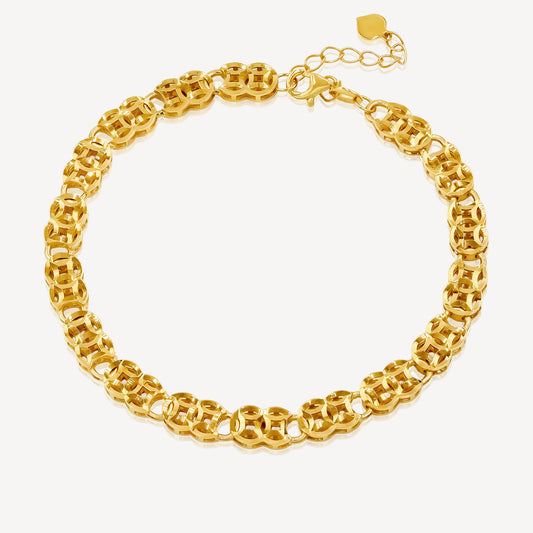 916 Gold Coin Bracelet