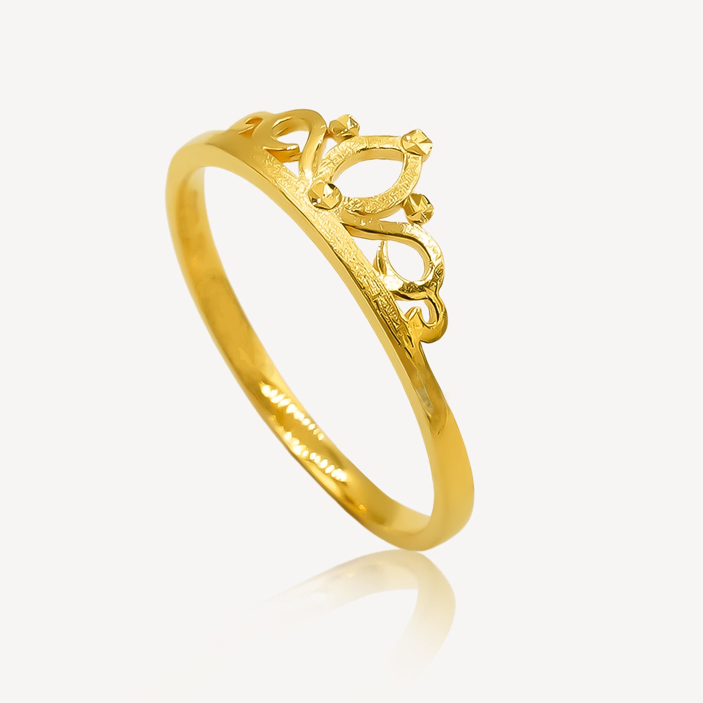 916 Gold Crown Ring