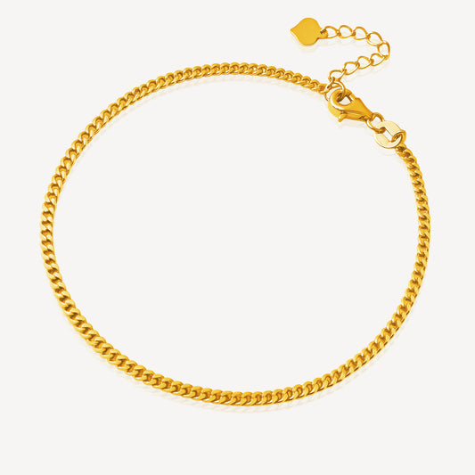 916 Gold Curb Bracelet