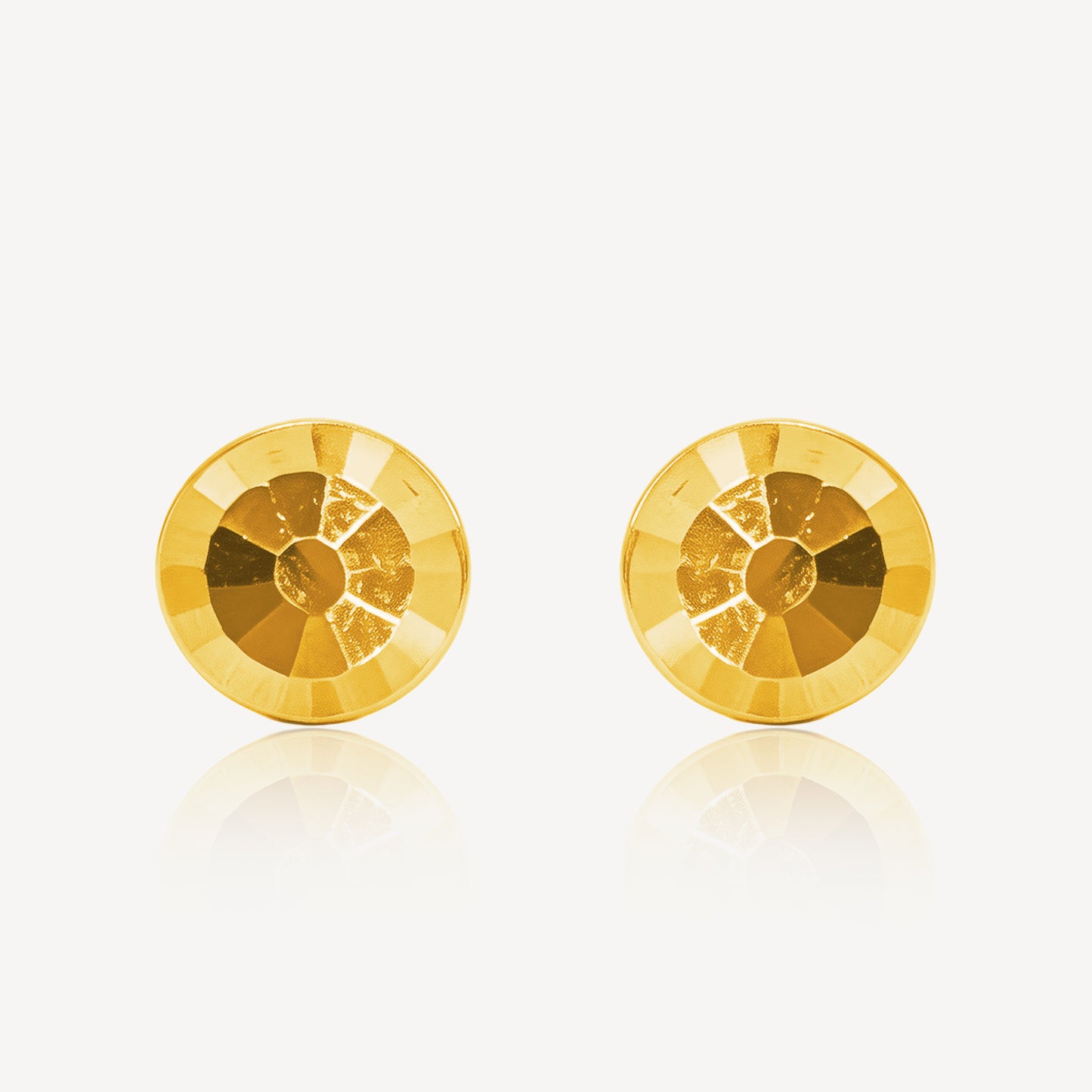 916 Gold Disco Earring