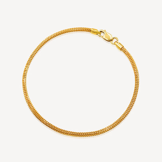 916 Gold Dragon Bracelet (1mm)