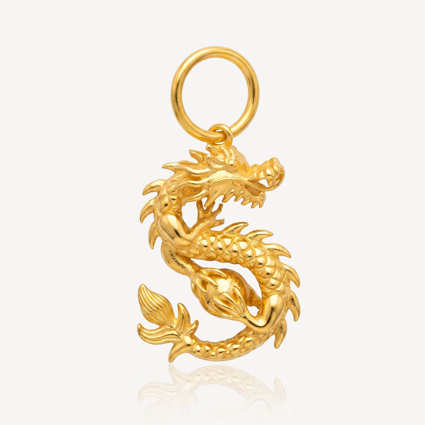 916 Gold Dragon Pendant