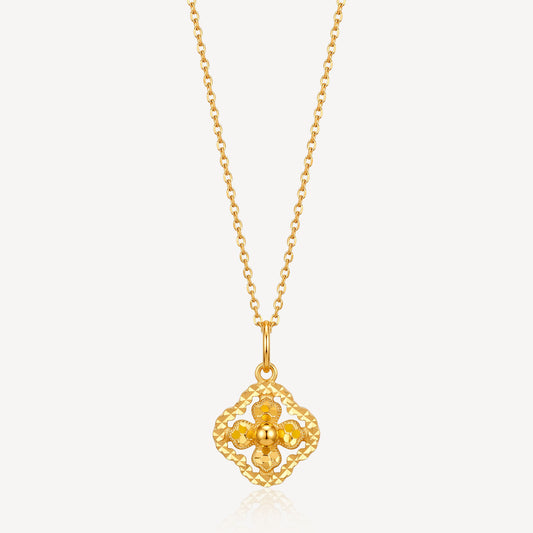 916 Gold Elan Fleur Necklace