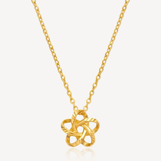 916 Gold Eterna Knot Necklace
