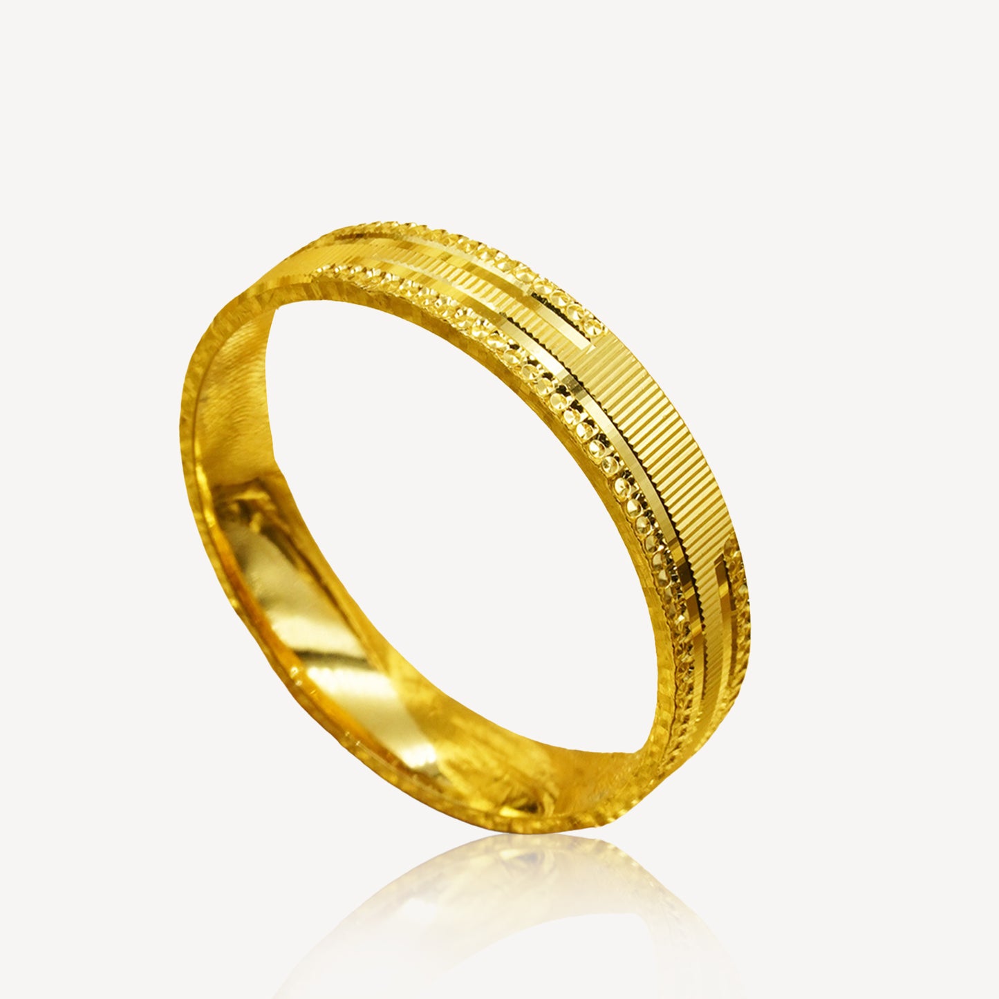 916 Gold Fancy Couple Ring