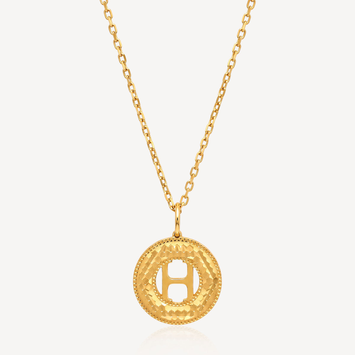 916 Gold Fancy Disco Necklace