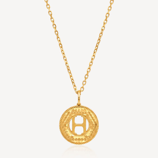 916 Gold Fancy Disco Necklace