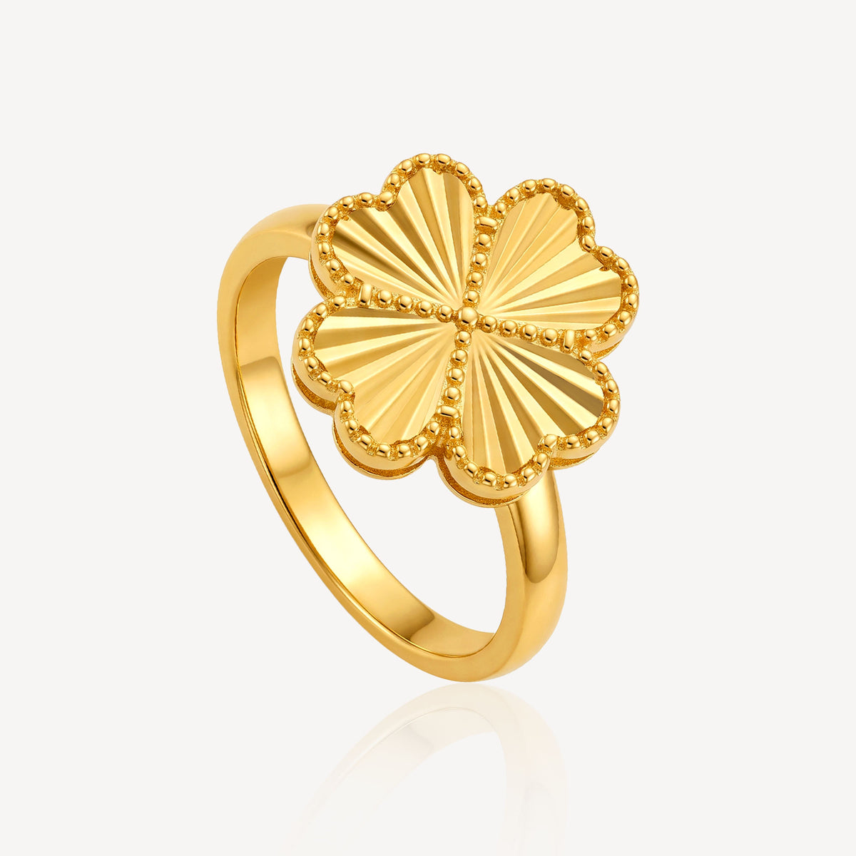 916 Gold Fleur Royale Ring